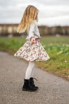 Spring Boho Girls Allover 4 Reststück 1 Meter